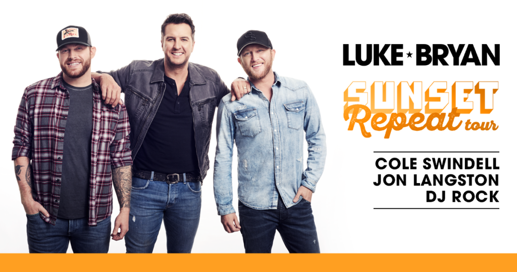 Luke Bryan, Cole Swindell & Jon Langston.