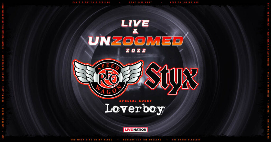 REO Speedwagon, Styx & Loverboy The Pavilion at Star Lake